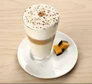 CINNAMON GLOW 4,50 Een verrassende latte macchiato met kaneelsiroop en slagroom
