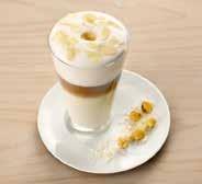 TIRAMISU BOOST 4,50 Een bijzondere latte macchiato met tiramisusiroop en slagroom