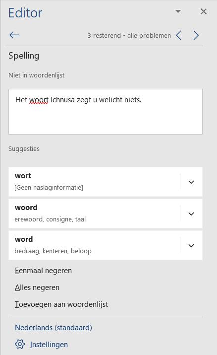 Word 2019, een versie die je op een bepaald moment aankoopt en installeert. Word Online, de gratis online versie die je in je webbrowser draait. De mogelijkheden van de online versie zijn beperkt(er).