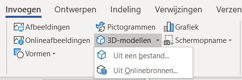 5 3D-objecten invoegen Voortaan kan je in Word, PowerPoint en Excel ook 3D objecten invoegen en langs alle kanten rond hun eigen adres draaien of kantelen.