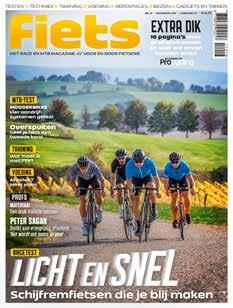 Fiets Fiets is het grootste tijdschrift voor actieve fietsers in Nederland en België schrijft voor zowel racefietsers als mountainbikers verschijnt iedere maand, waarvan twéé keer met een