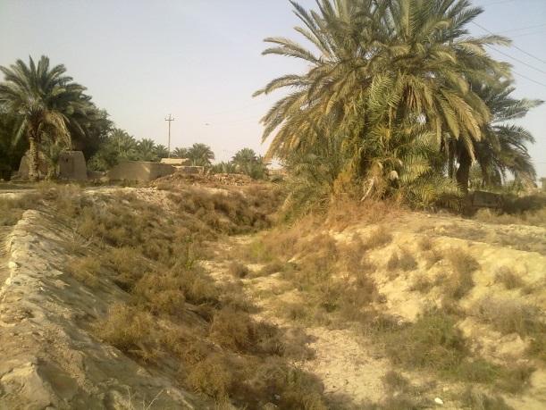 Begin van het irrigatiekanaal, nabij de Eufraat 2.3 