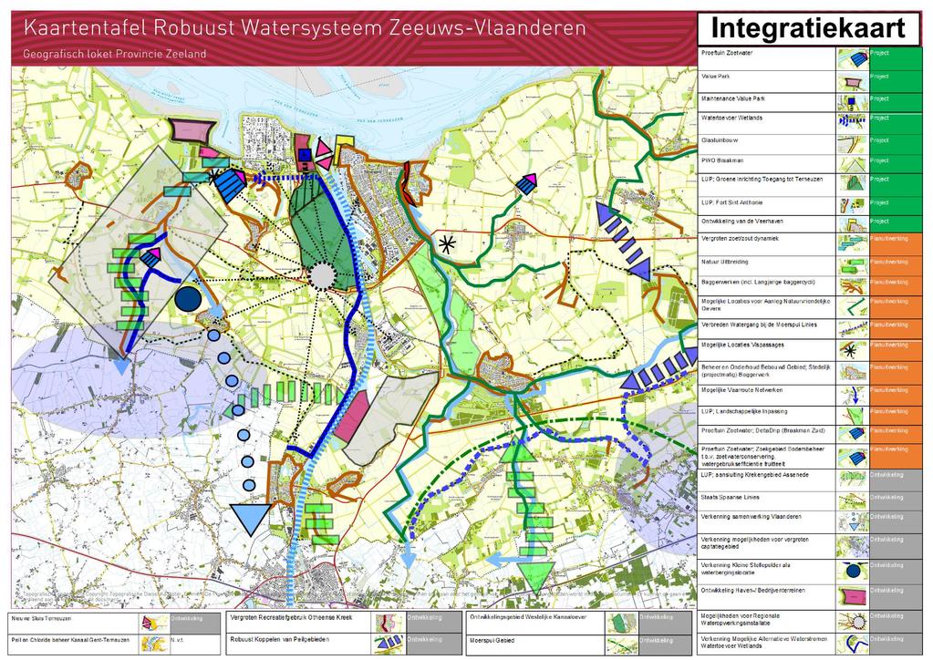 Cluster Braakman Noord; Maintenance Value Park (ZSP/Dow/EIW), Mosselbanken (ZSP/Dow/EIW), Spuikom (ZSP/Dow/EIW), Oostbos (ZSP/Dow/EIW), Green Infrastructure (Dow/EIW), LUP Entree Terneuzen (GT),