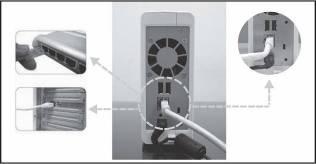 het AC netsnoer in in het stopcontact. 2.