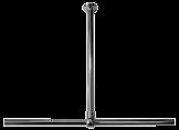 square, max length 235cm, polished stainless steel 44 19