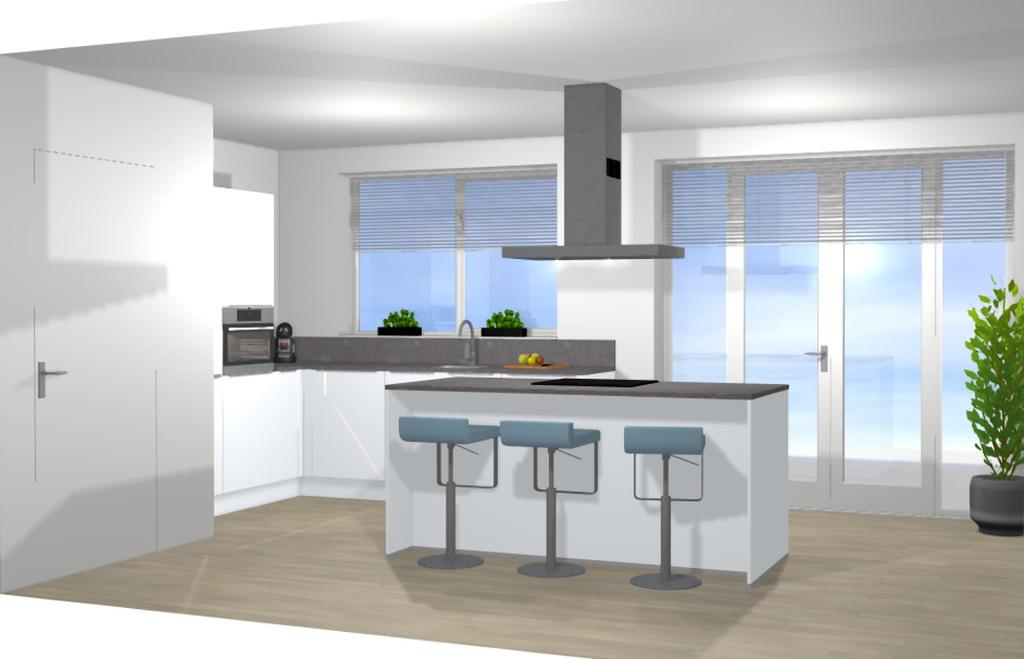 Uw keuken Onderstaand is de projectaanbieding voor uw woning weergegeven in de standaard keukenruimte.