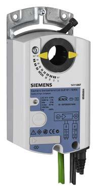 KNX (Siemens) regelaar GLB181.1E/KN Voedingsspanning (wisselspanning) 24 V AC ± 20 %, 50/60 Hz Aansluitvermogen (wisselspanning) Max.