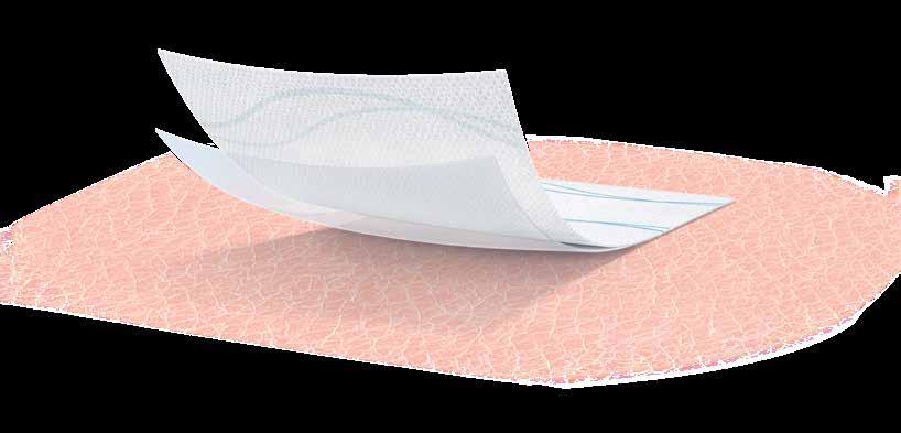 Betrouwbare fixatie met siliconen kleeflaag die de kwetsbare huid beschermt Met Leukoplast skin sensitive