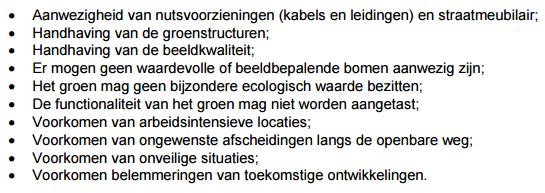 1 inleiding In de vergadering van mei 2016 besloot de RKC tot het uitvoeren van een onderzoek naar het aspect "snippergroen".