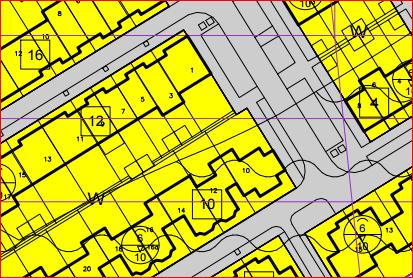 2 chronologie fragment bestemmingsplan (grijs: verkeer; geel: wonen) Per brief van 15 juli 2012 verzoekt de eigenaar tot overdracht van de strook grond.