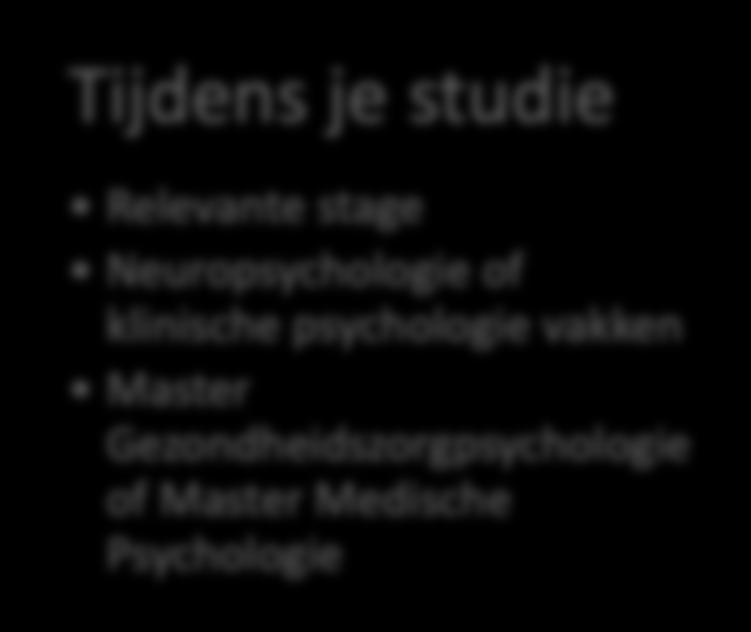 Toekomstwijzer: De weg naar psycholoog in de Revalidatiesetting Wat houdt het in?