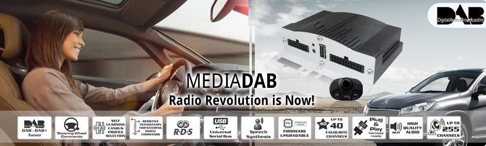 Audi MEDIA-DAB interface; DAB & DAB+ incl. universele kabelset Art.