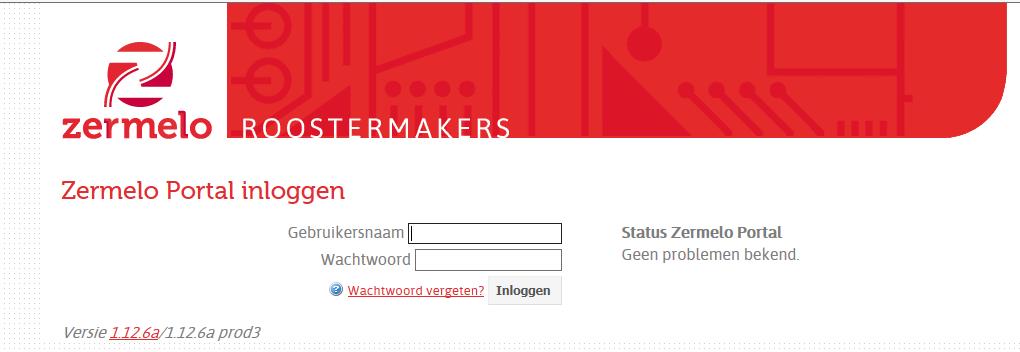 Rooster Portaal Zermelo Op het Rooster Portaal van Zermelo kun je jouw eigen roosters vinden. Ga naar https://bc-enschede.zportal.nl/ Dan verschijnt onderstaand inlogscherm.