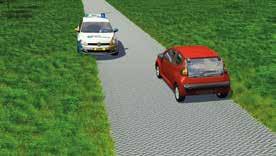 8. Tegenkomen Bij het tegenkomen van andere weggebruikers moet jij en het tegemoetkomende verkeer -indien nodig- zover naar rechts uitwijken dat er voldoende zijdelingse afstand blijft.
