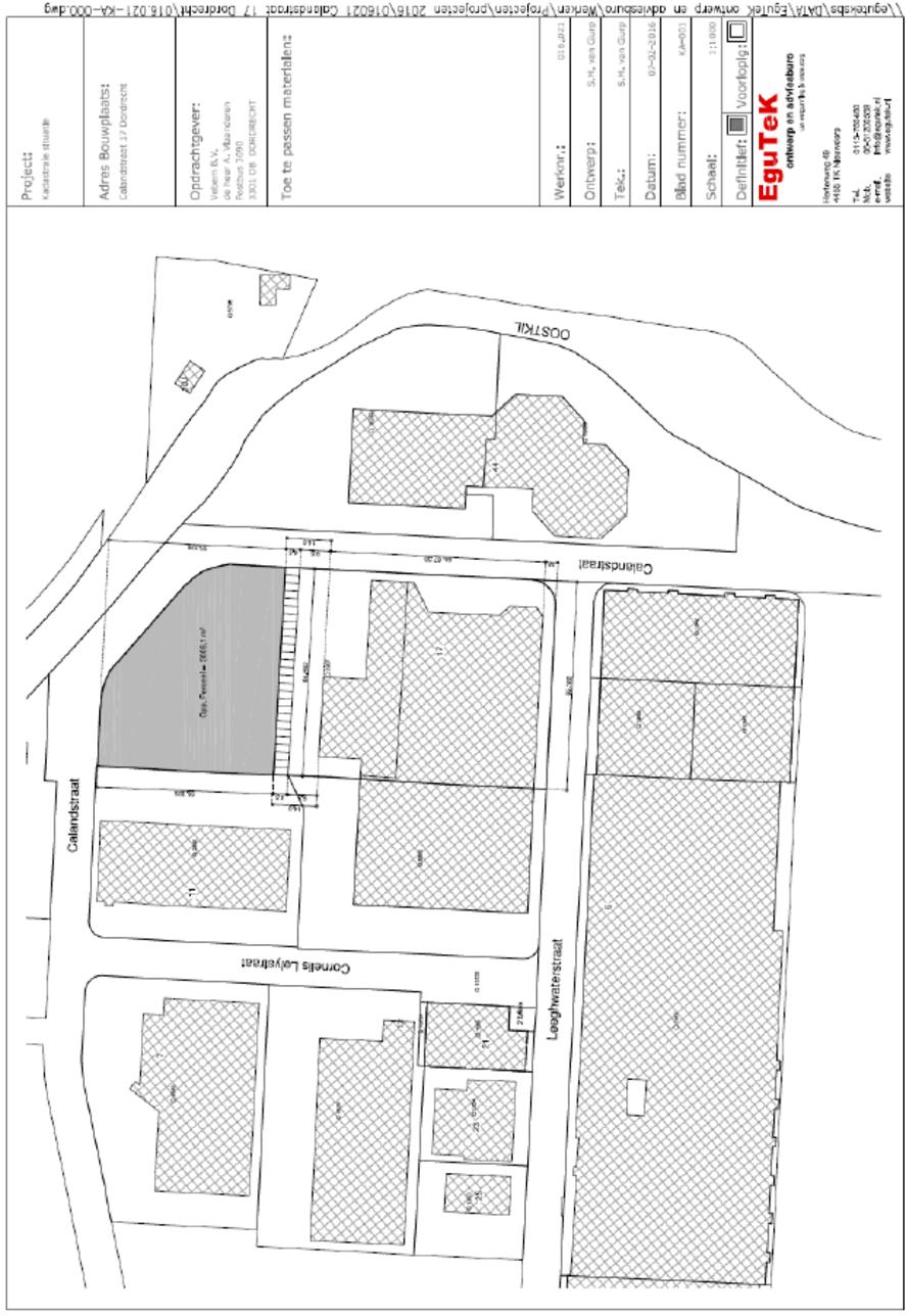 Plattegrondtekening terrein