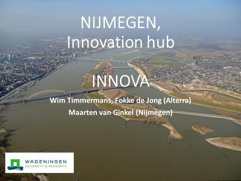 6. INNOVA. Hamburg presentatie: Nijmegen, innovation hub. 30 personen. 05-10-2017. GERICS, Hamburg.