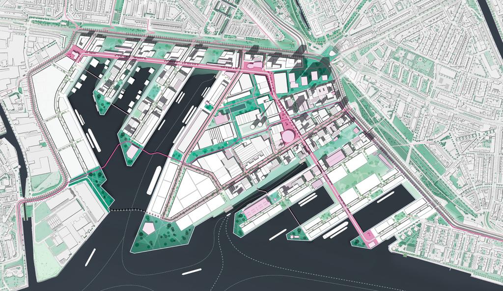 M4H RAAMWERK Rotterdam (NL) Ontwerp: 2017-2018 Co-productie: Gemeente Rotterdam, Havenbedrijf Rotterdam, DELVA Landscape Architect Urbanism In samenwerking met: SKONK - Plusoffice - Goudappel Coffeng
