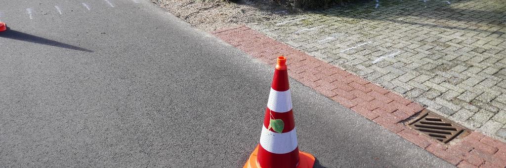 Rood in de bovenste 20 cm, groen in 20