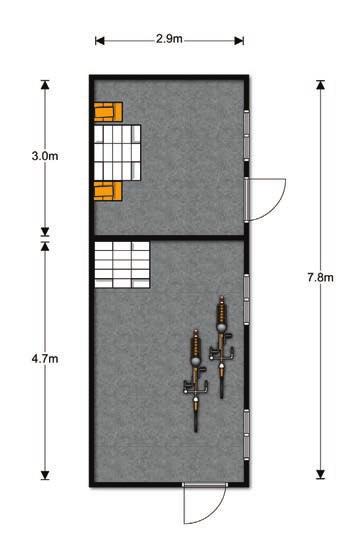 BERGING BEGANE GROND KENMERKEN Oppervlakten en inhoud Inhoud ca.