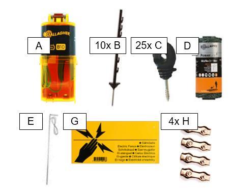 Stappenplan Tuin & Vijver kit B10 Planning Een goede voorbereiding is belangrijk. Maak eerst een schets van uw omheining en bepaal of u voldoende materialen heeft om de afrastering te kunnen maken.