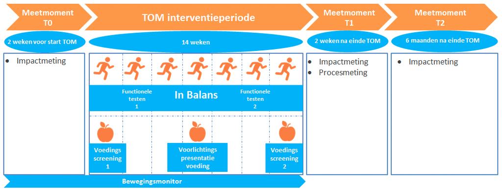 Hoe zag het onderzoek eruit en wie waren de deelnemers? De deelnemers aan TOM waren zelfstandig thuiswonende ouderen(65+) met een verhoogd valrisico.