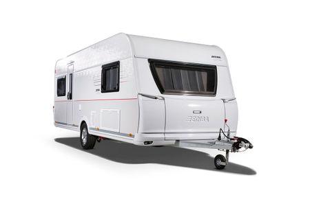 Uw ERIBA Exciting caravan is standaard verkrijgbaar in een modern buitendesign in hamerslagplaat.