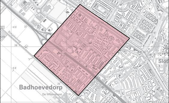 noorden van de Robert Kochstraat is overwegend groen met enkele gebouwen en een zorgcomplex. Bij de kruising met de A9 en de Sloterweg bevindt zich het winkelcentrum Lorentzplein. Afbeelding 2.