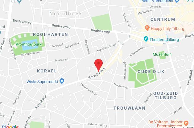 noorden kadastrale kaart Tilburg De wijk is gelegen tussen de straten: Diepenstraat, Bredaseweg, Lange Schijfstraat en Korvelseweg. Sint Anna is een wijk dat zeer dicht tegen het stadscentrum aanligt.