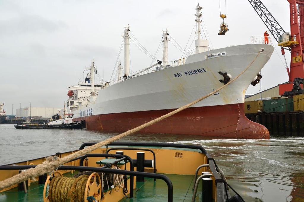 zeeschepen voor de haven