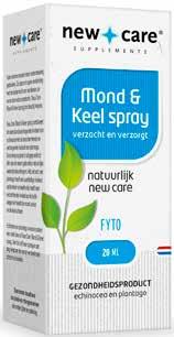 Mond & Keel spray Fyto verzacht en verzorgt Echinacea en plantago vormen samen een sterk duo in New Care Mond & Keel spray.