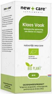 Bio Klaas Vaak biologische oplossing om lekker te slapen 1/2 Inhoud 60/150ml New Care Klaas Vaak is een vloeibare, biologische oplossing uit de natuur.