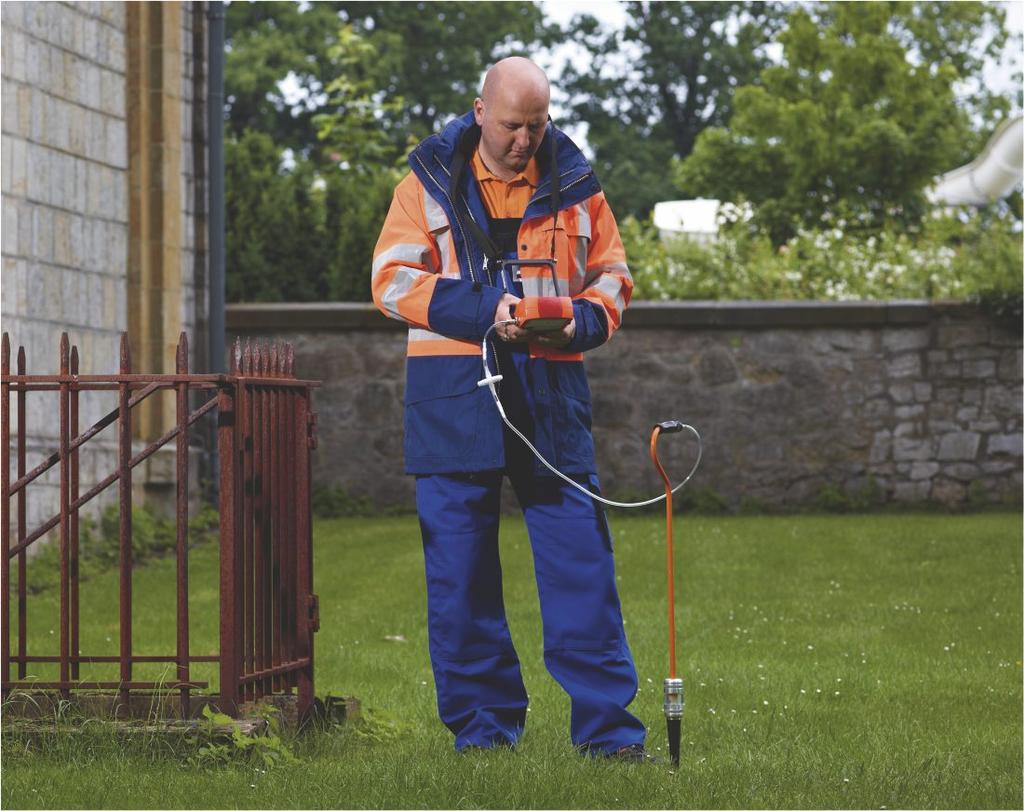 Inspection above ground With the and a bell or carpet probe you can measure the smallest