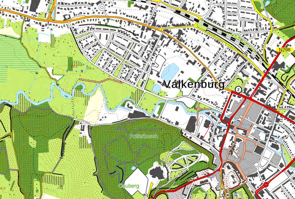 2015.244.03-04 / 30 juni 2017 2 Uitgangspunten 2.1 Situering van het plangebied Het plangebied is gelegen in Valkenburg en wordt ingesloten door de Prins Bernhardlaan en de Plenkertstraat.