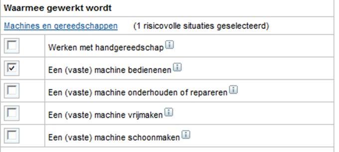 Invoer van informatie over werknemers Voer de activiteit in en hoe vaak en hoe lang deze wordt uitgevoerd, zie figuur 2.