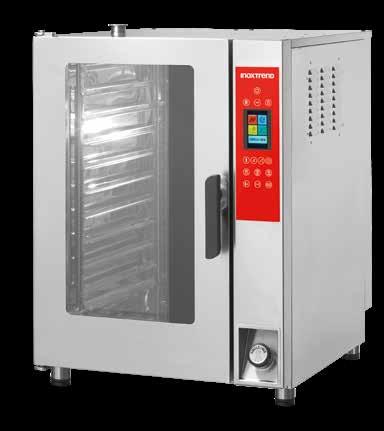 Side Door Combi Direct Nice+ Side Door: Elektrische ovens beschikbaar van 5 tot 15 niveaus met analoge bediening of