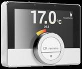 Remeha Remeha NIEUW De slimme kamerthermostaat met internet connectiviteit Deze kamerthermostaat biedt de mogelijkheid om via de -app op de smartphone of tablet de kamertemperatuur van elke zone te