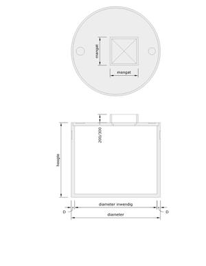 Waterputten Opzetstuk Invoer 60 x 60 x 20 (inwendig): 80 ltr 60 x 60 x 30 (inwendig): 120 ltr Op www.mbsbeton.