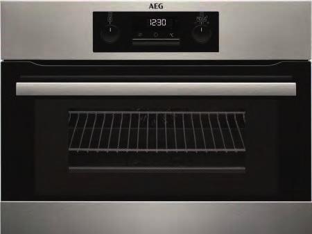 achterwand Combi-oven Inhoud 43 liter 9 verwarmingsfuncties
