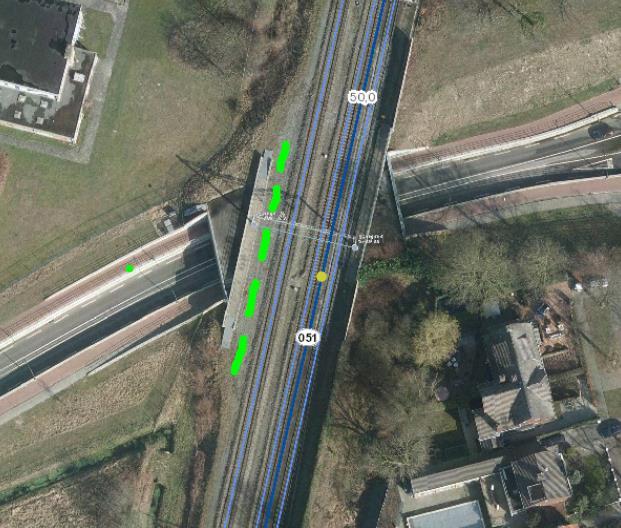 Sporenligging eindsituatie (bij Postweg) Achtergrond Sporenligging bij Postweg ligt vast (1 spoor aan