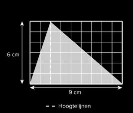 Daarvoor verdelen we de driehoek met de hoogtelijn in twee rechthoekige driehoeken. Je kunt deze stappen laten verschijnen met een muisklik.