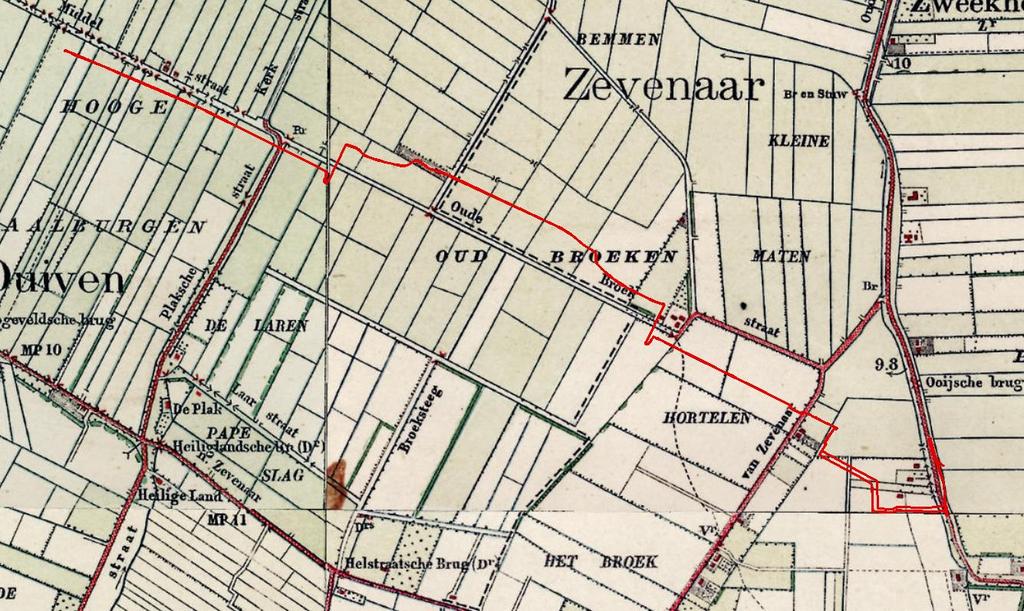 lijn) Topografische kaart 1930