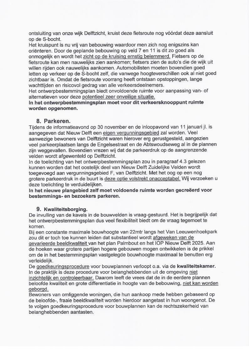 BP Nieuwe Delft, Zuidelijke velden - reactie