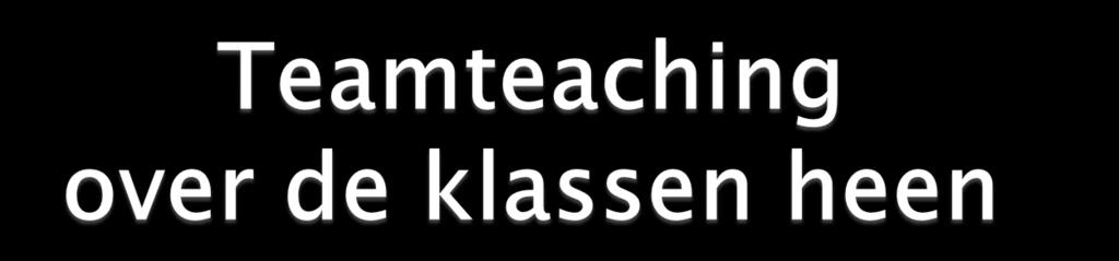 Drempels verlagen voor kinderen, de overgang van de ene naar de andere klas verloopt heel natuurlijk.