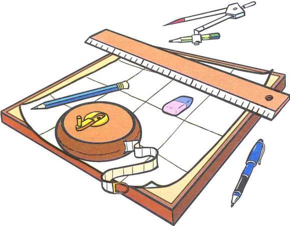 Voorbereiding: Voor het maken van een schets. U hebt nodig: - een vel papier - een rolmaat - een passer, - een potlood, - een viltstift - een liniaal, - een vlakgom.