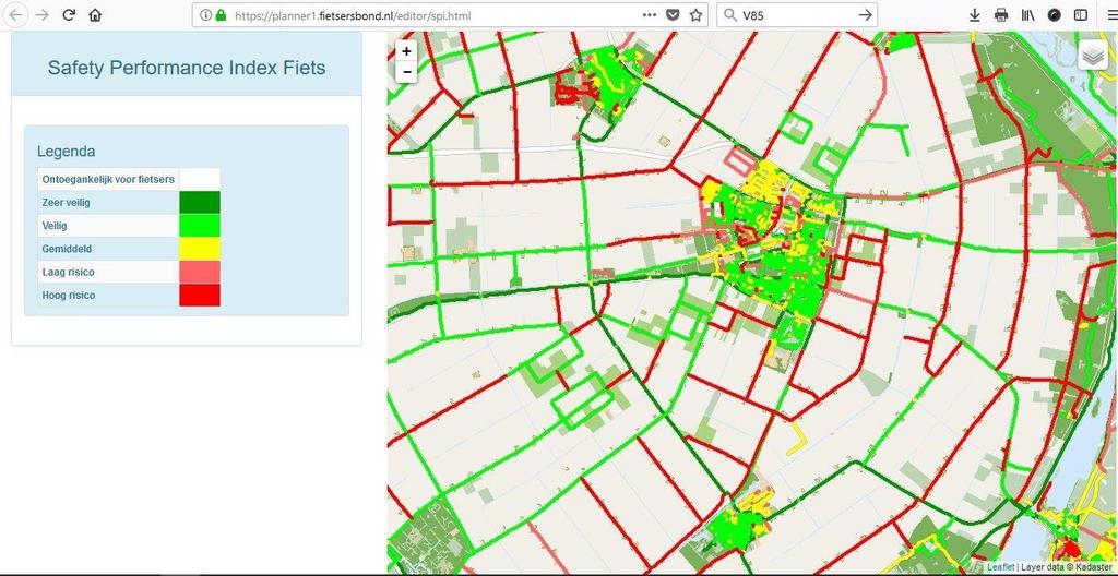 Productinformatie Fietsersbond Safety Performance Index 1 Verkeersveiligheid is een groot en belangrijk thema.