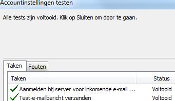 E-mailadres in Outlook office testen Om alles te testen moet Outlook