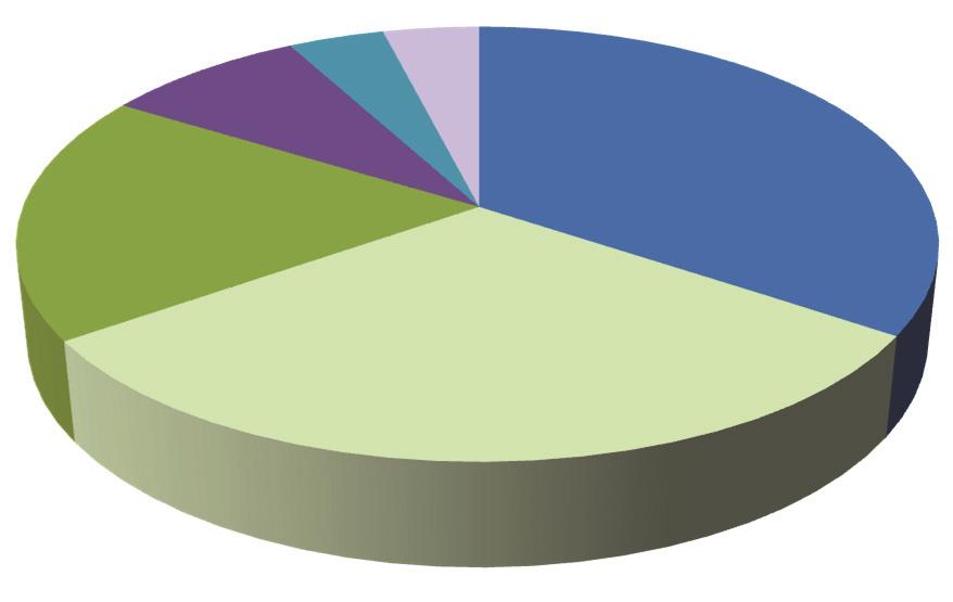 bermpje 19% 10D stekelbaars 4% paling 8% rest 4% 3D stekelbaars 34% riviergrondel 31%