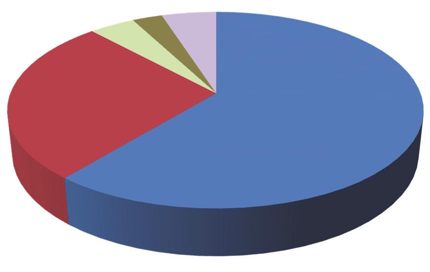 riviergrondel 4% blankvoorn 3% rest 5% karper 27% paling 61% Figuur 3: