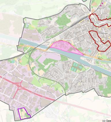 Figuur 2: Situering PRUP Figuur 3: bestemmingen gewestplan en BPA Art. 1.1: grootschalige detailhandelszone Art. 1.2: Bijkomende voorwaarden bij ontwikkeling Figuur 4: ontwerp-prup 3.