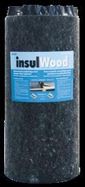 insulwood insulwood is een dunne akoestische onderlaag voor bouw en renovatie van houten constructies. insulwood is zeer effectief tegen impact- en luchtgeluiden tussen verdiepingen.